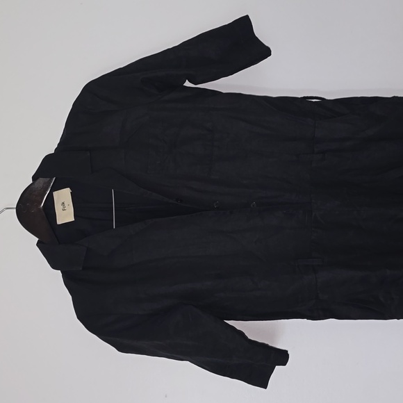 Folk Soft Collar Jumpsuit In Black - Picture 2 of 11